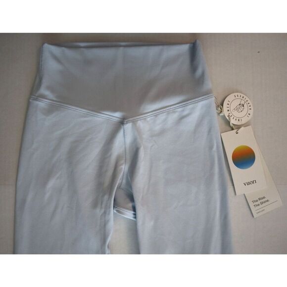 Vuori VW4130 Women's Sz XS Light Mist Blue AllTheForm Performance 7/8 Leggings - Picture 7 of 12